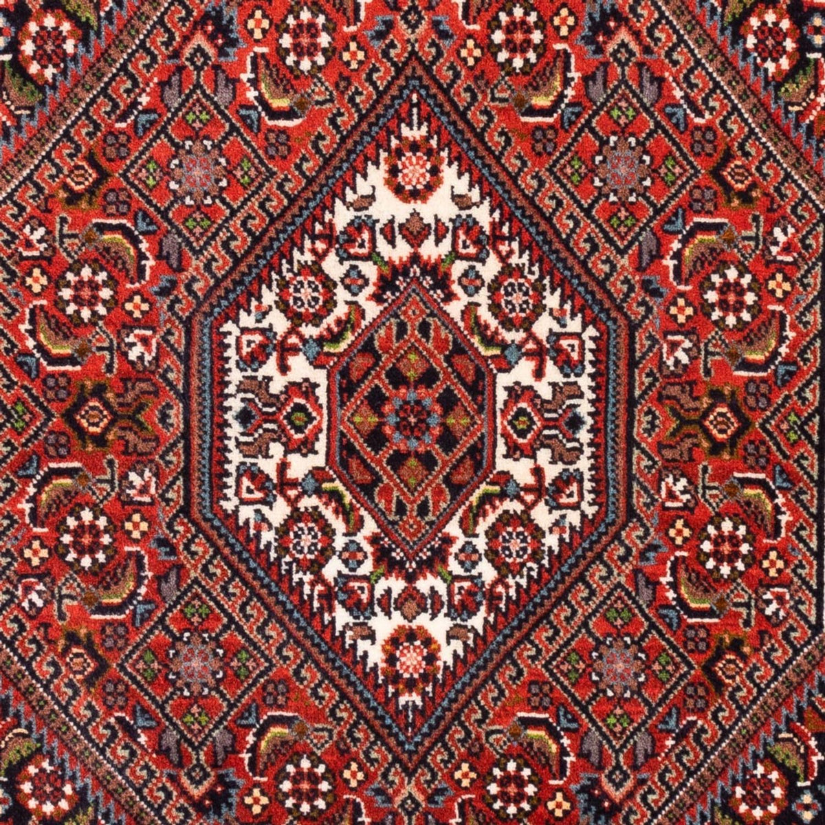 Perzisch tapijt - Bijar - Koninklijk - 104 x 70 cm - rood