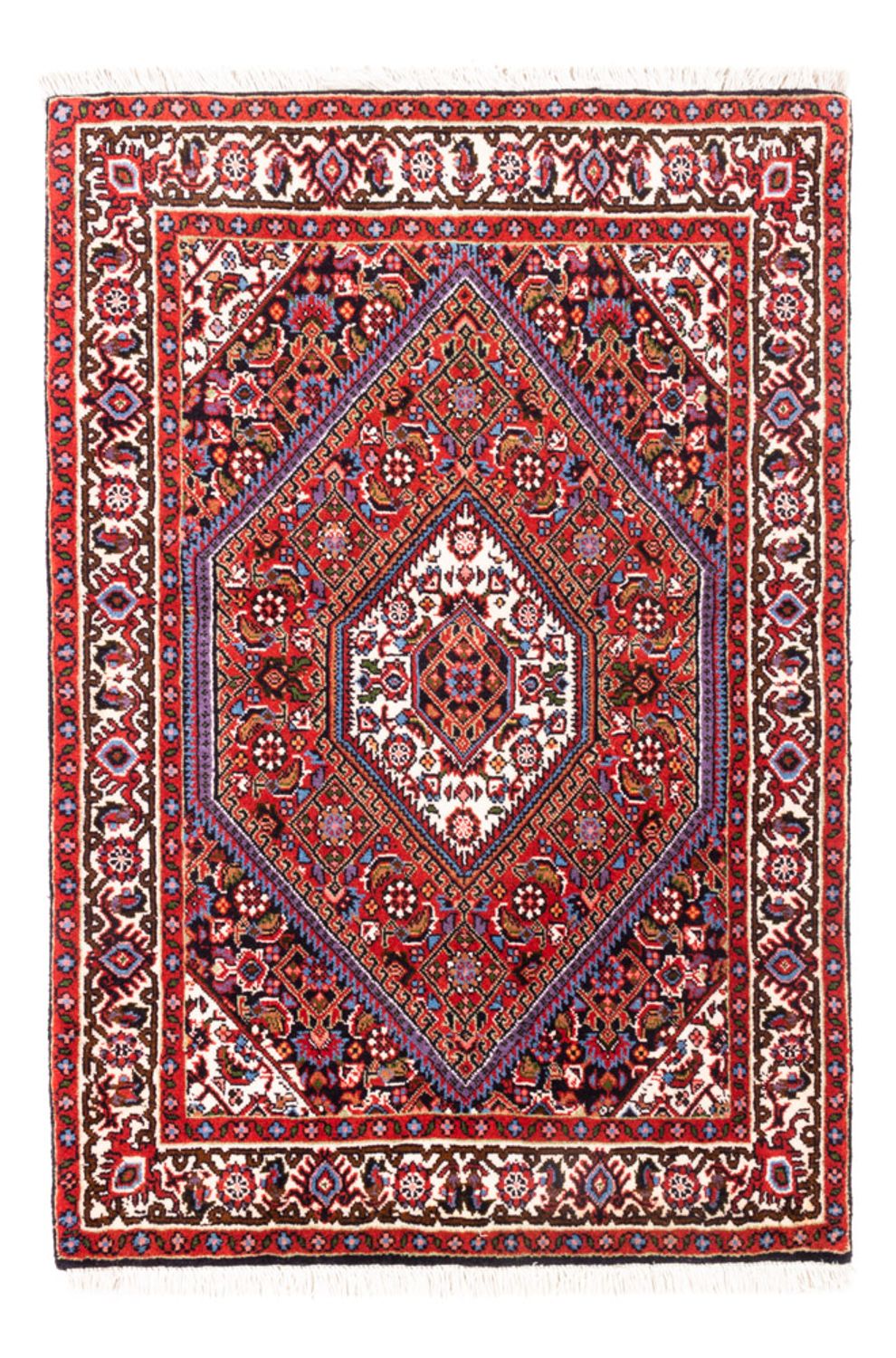 Perzisch tapijt - Bijar - Koninklijk - 100 x 70 cm - rood