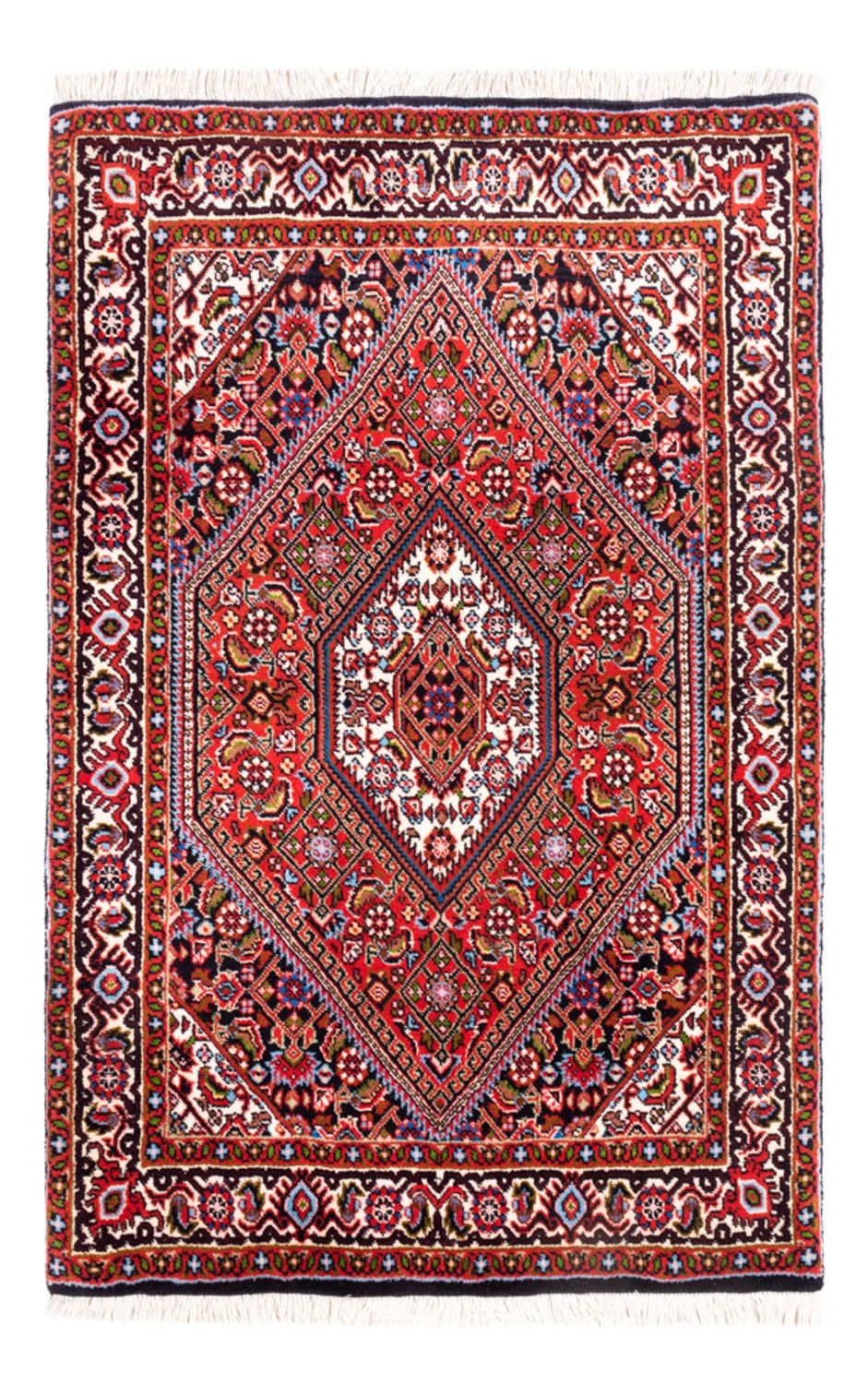 Perzisch tapijt - Bijar - Koninklijk - 104 x 72 cm - rood