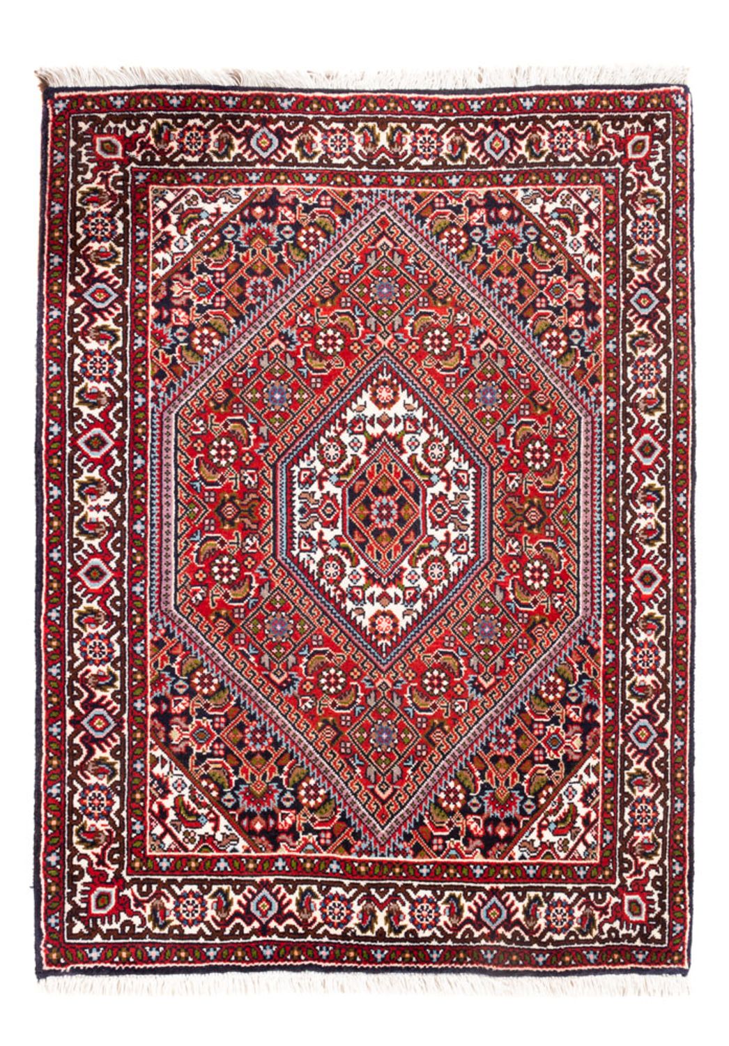 Perzisch tapijt - Bijar - Koninklijk - 94 x 72 cm - rood