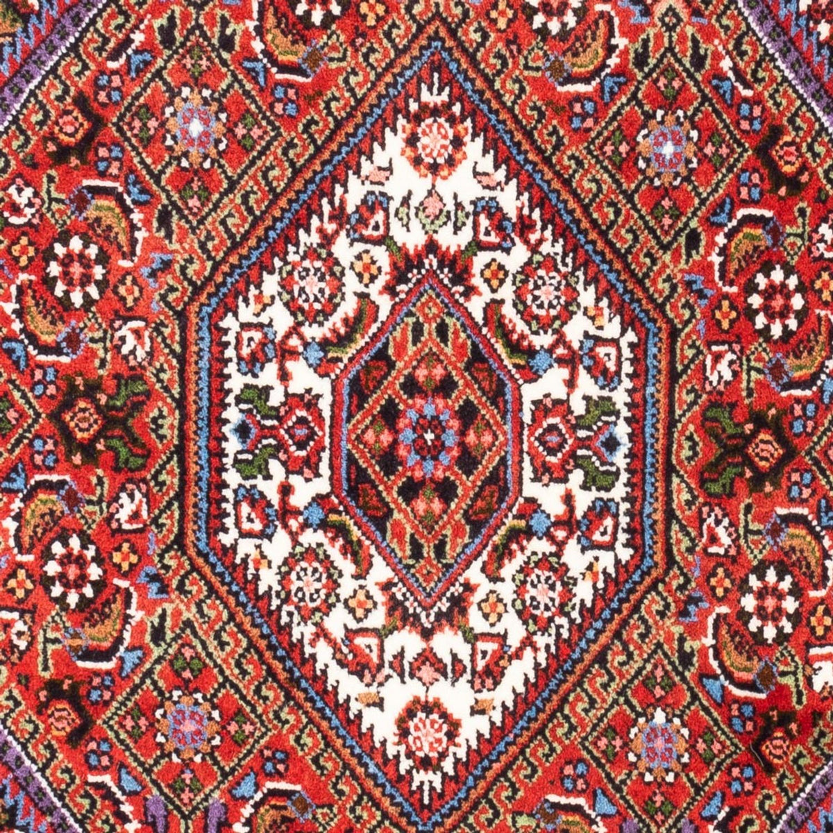 Perzisch tapijt - Bijar - Koninklijk - 104 x 70 cm - rood