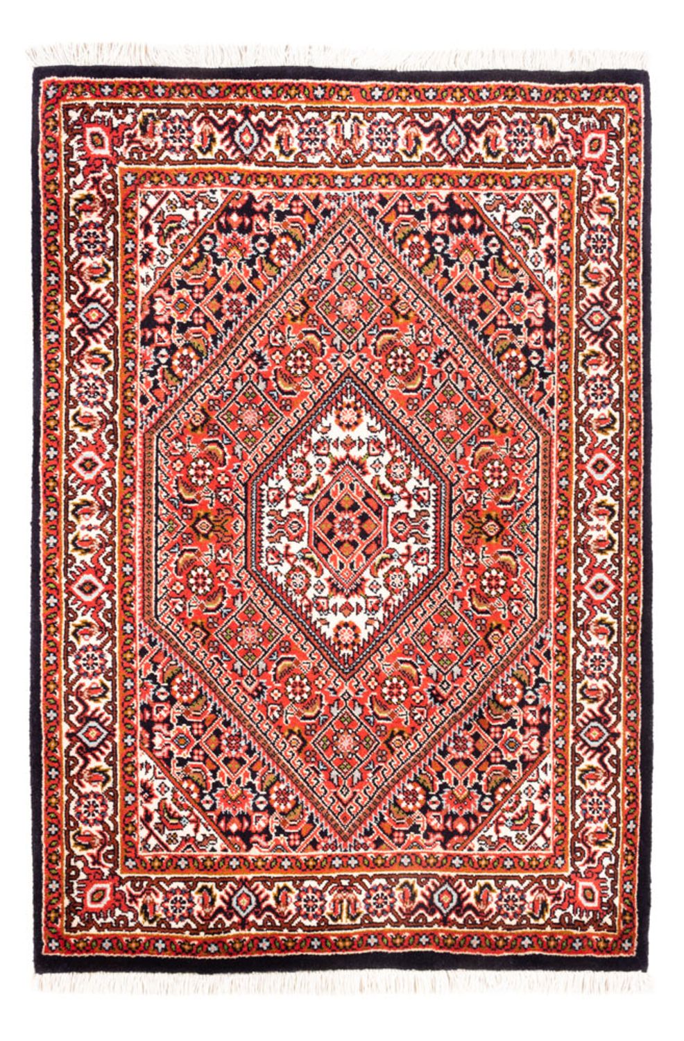 Perzisch tapijt - Bijar - Koninklijk - 98 x 70 cm - rood