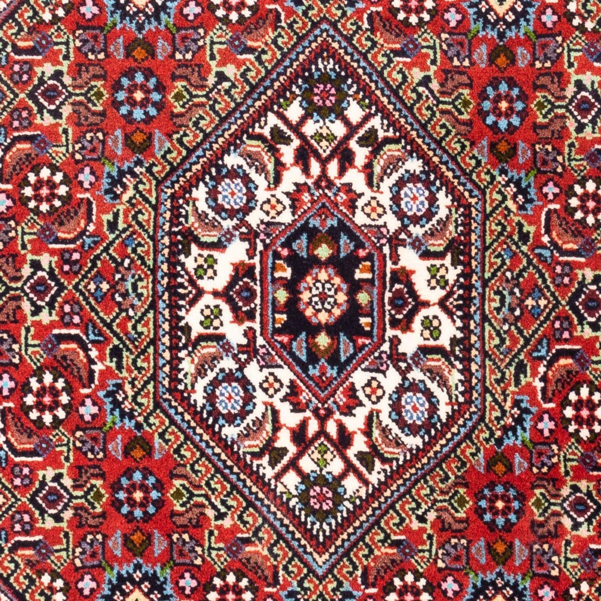 Perzisch tapijt - Bijar - Koninklijk - 102 x 70 cm - rood