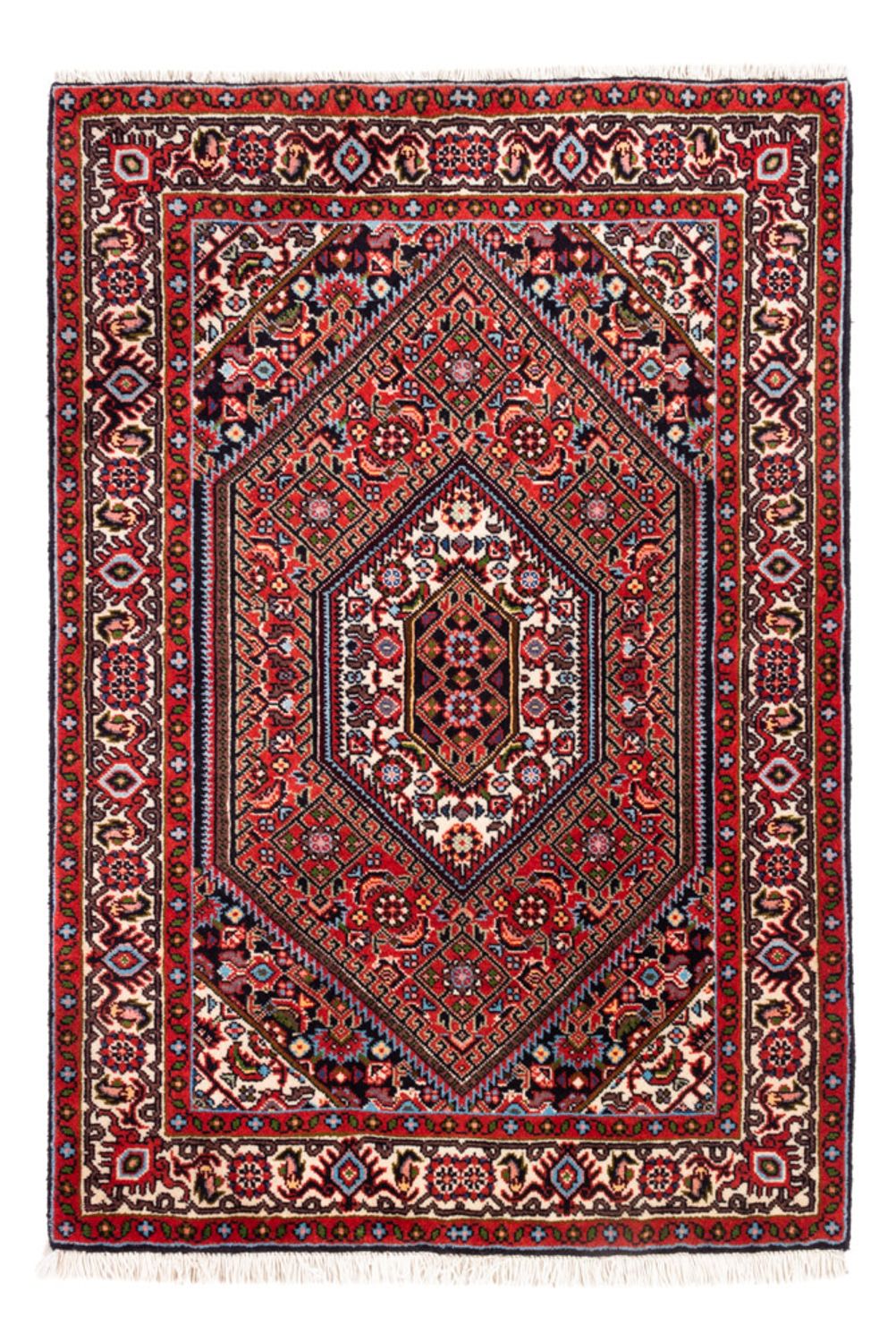 Perzisch tapijt - Bijar - Koninklijk - 98 x 68 cm - rood