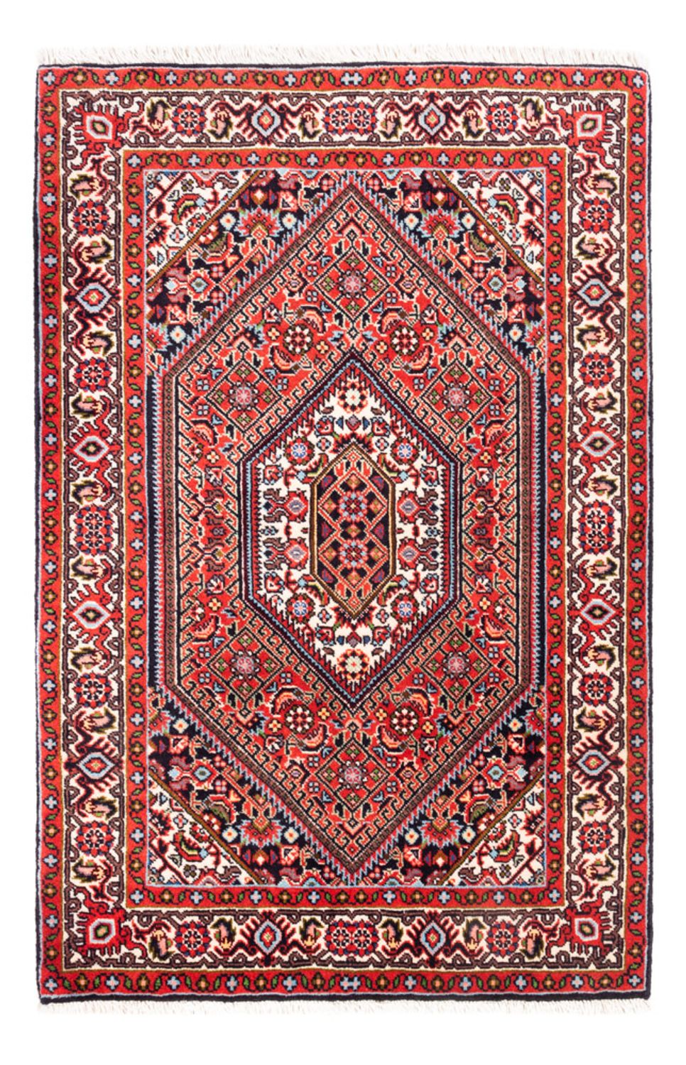 Perzisch tapijt - Bijar - Koninklijk - 103 x 70 cm - rood