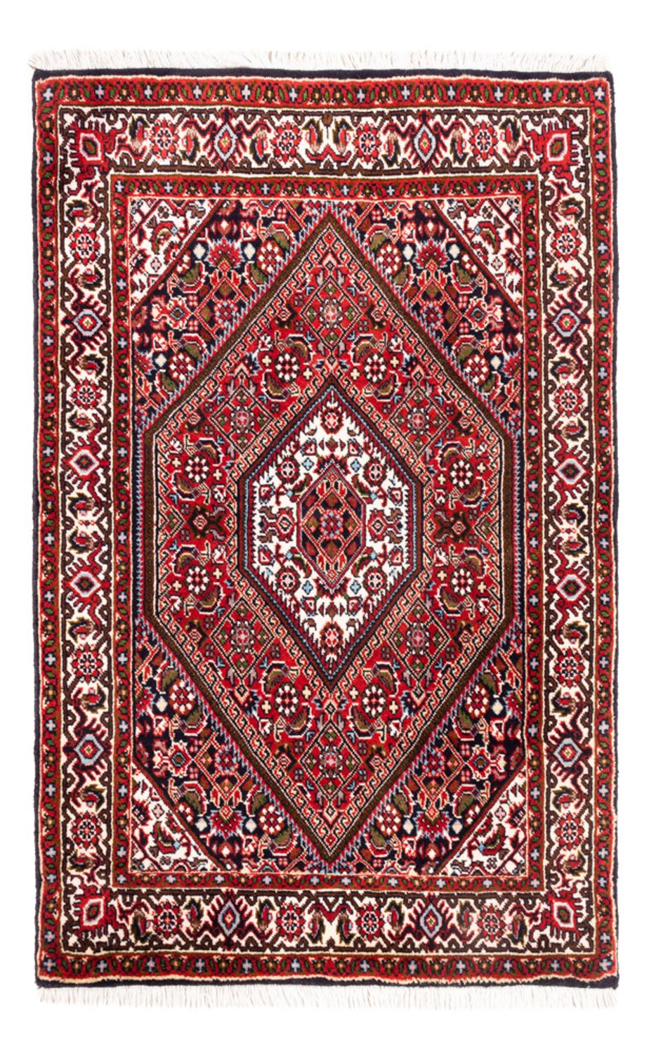 Perzisch tapijt - Bijar - Koninklijk - 104 x 72 cm - rood
