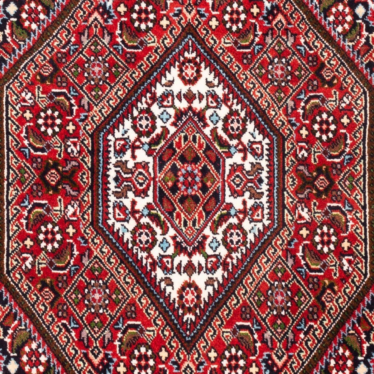 Perzisch tapijt - Bijar - Koninklijk - 104 x 72 cm - rood