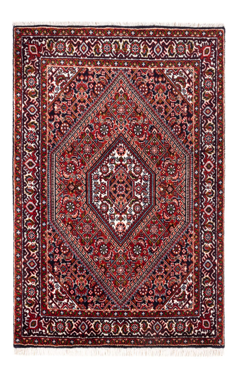 Perzisch tapijt - Bijar - Koninklijk - 100 x 68 cm - rood