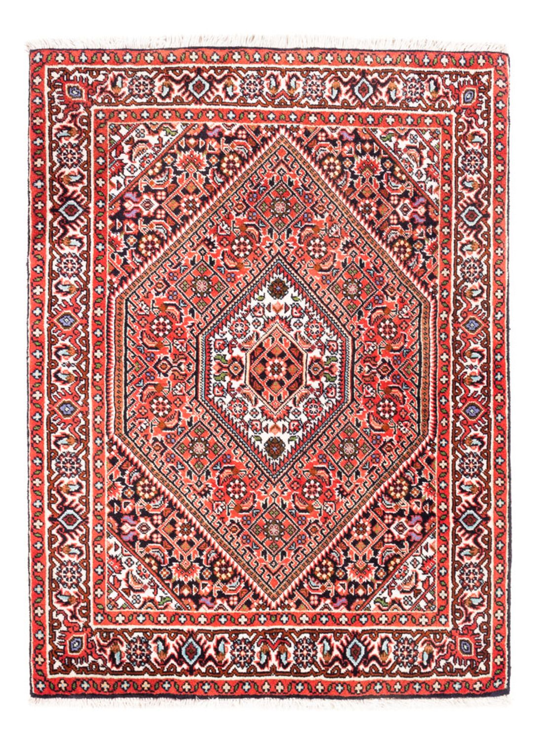 Perzisch tapijt - Bijar - Koninklijk - 94 x 72 cm - rood