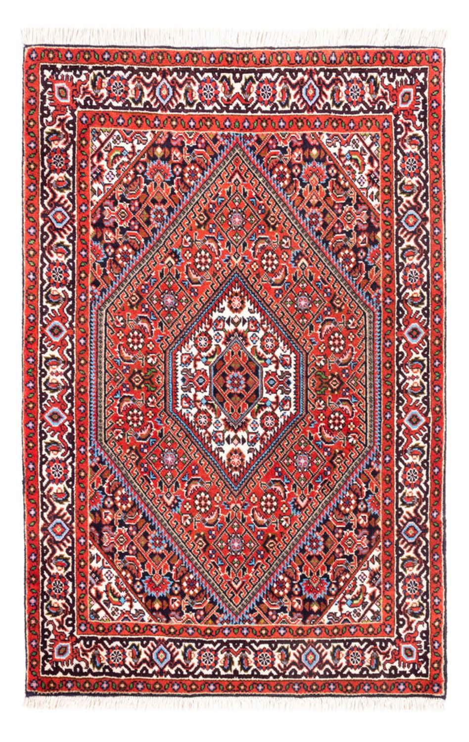 Perzisch tapijt - Bijar - Koninklijk - 104 x 70 cm - rood