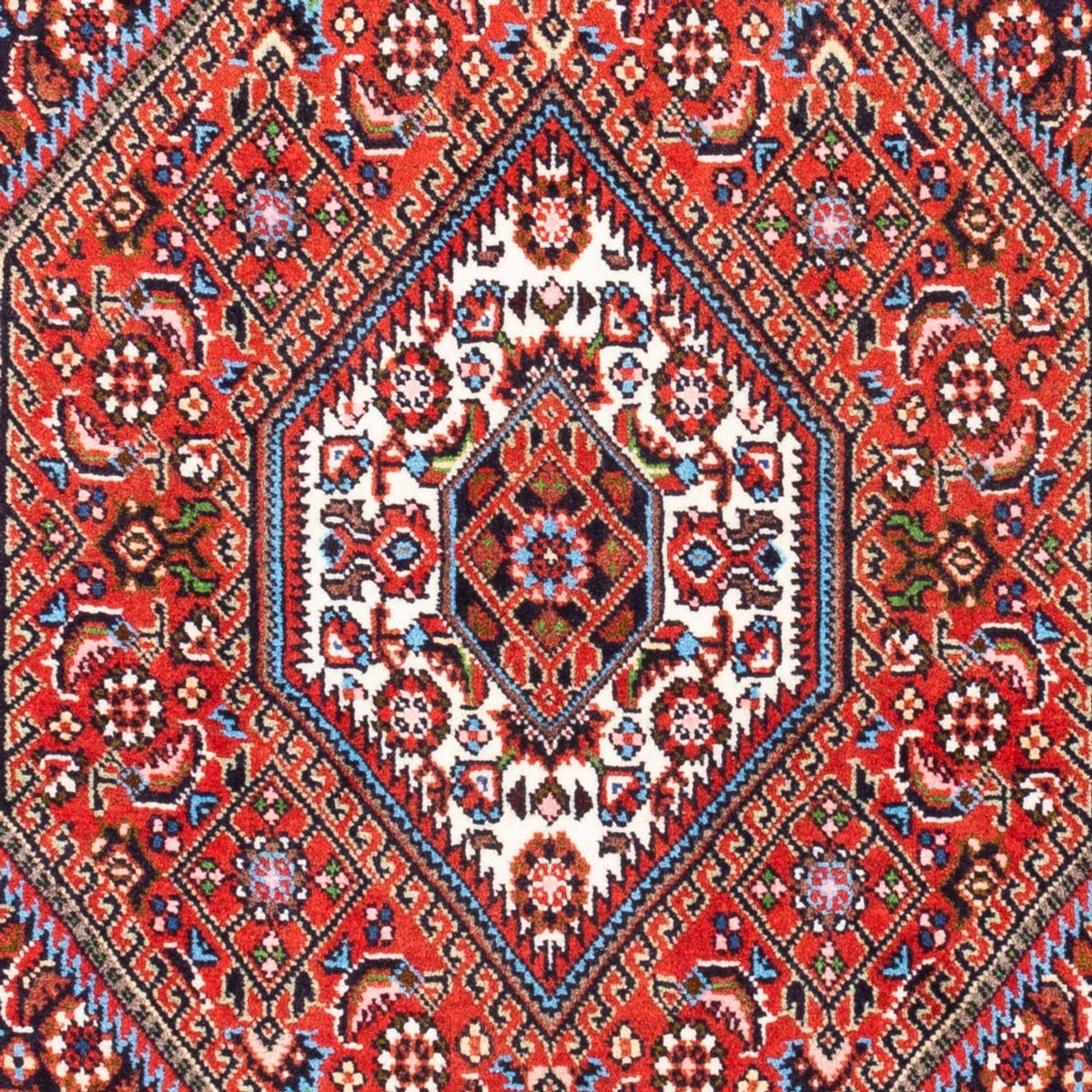 Perzisch tapijt - Bijar - Koninklijk - 104 x 70 cm - rood