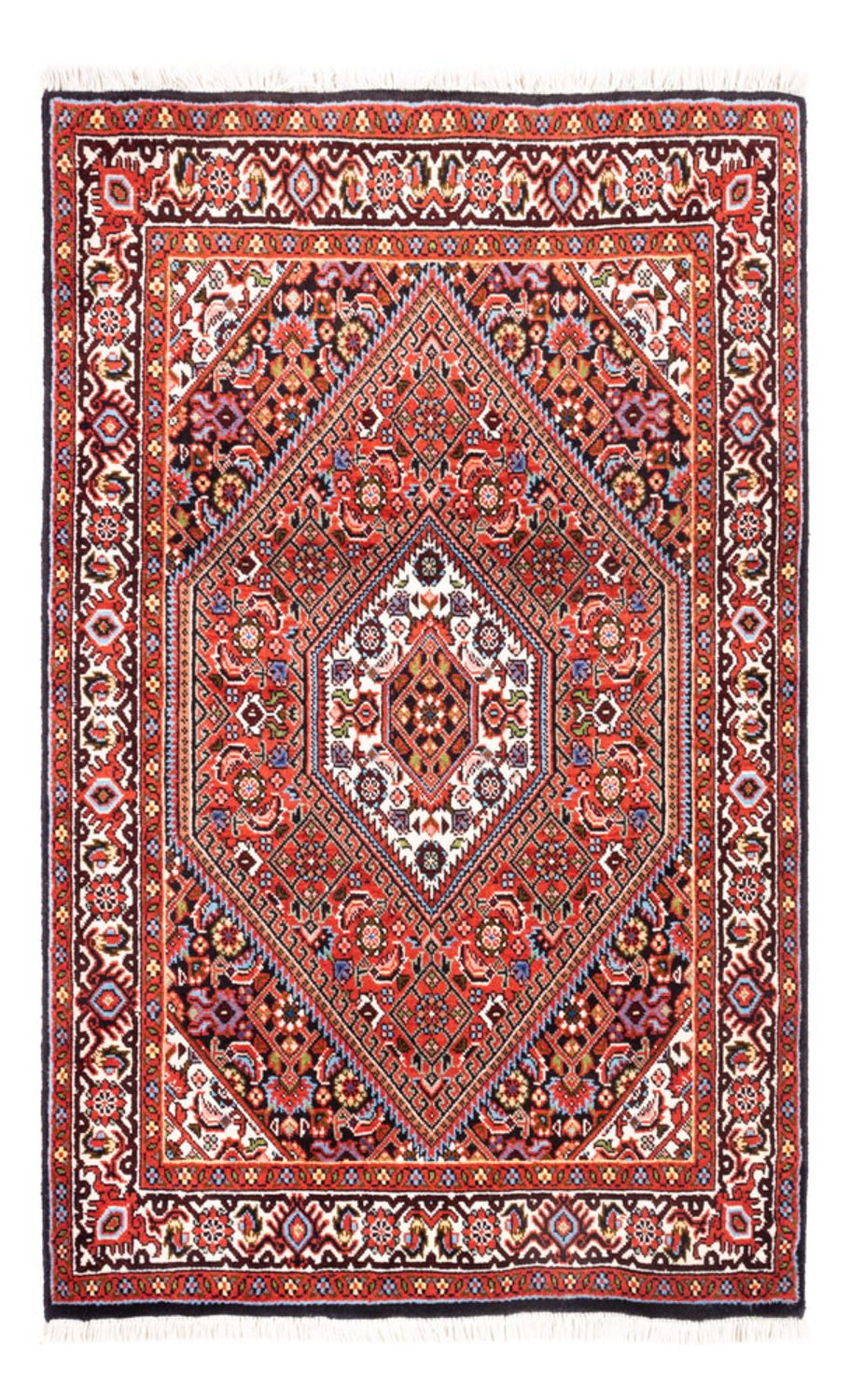 Perzisch tapijt - Bijar - Koninklijk - 104 x 69 cm - rood
