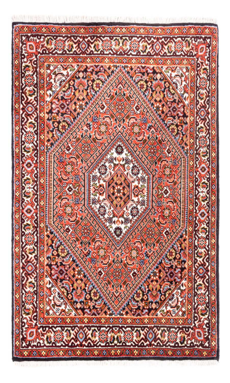 Perzisch tapijt - Bijar - Koninklijk - 105 x 70 cm - rood