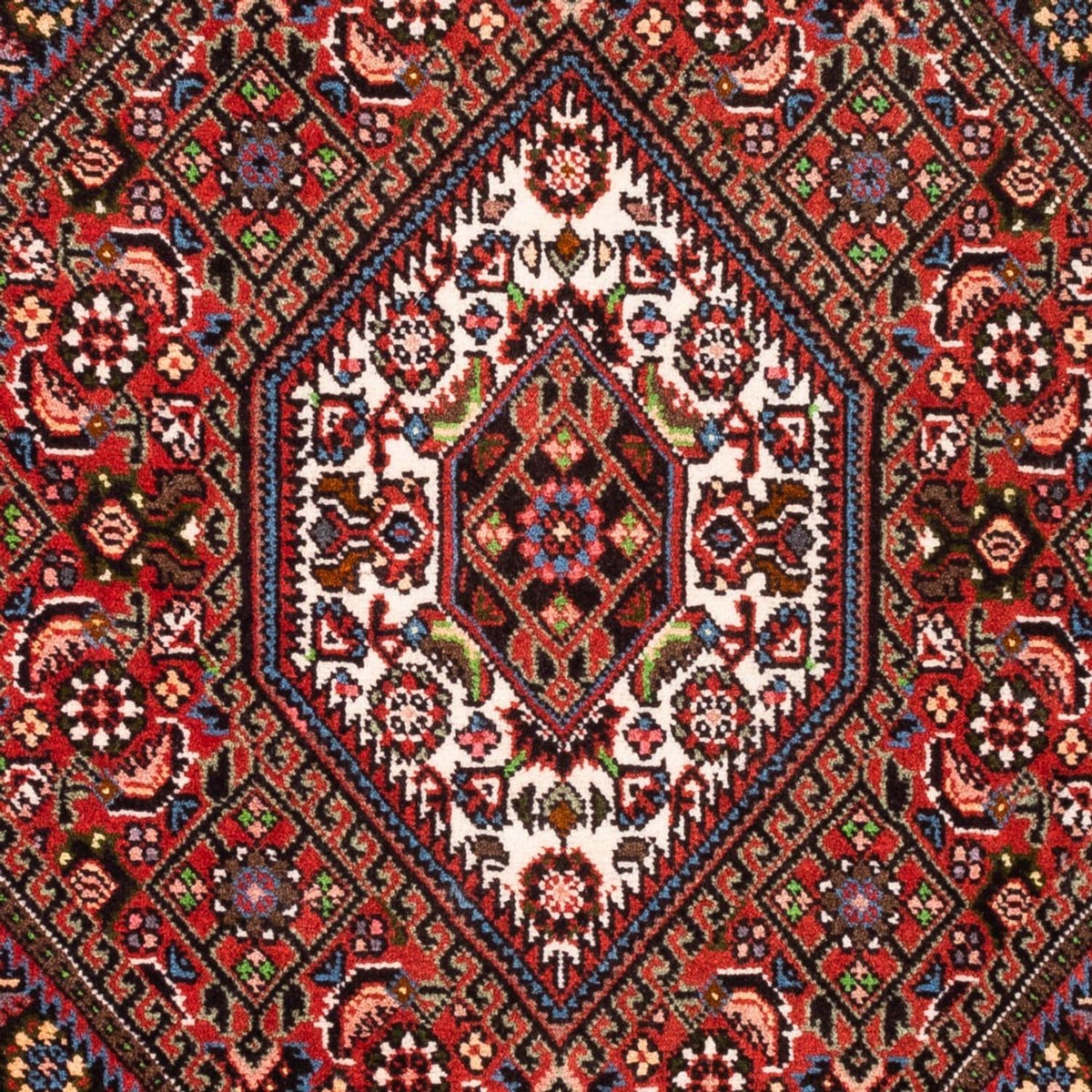 Perzisch tapijt - Bijar - Koninklijk - 98 x 70 cm - rood