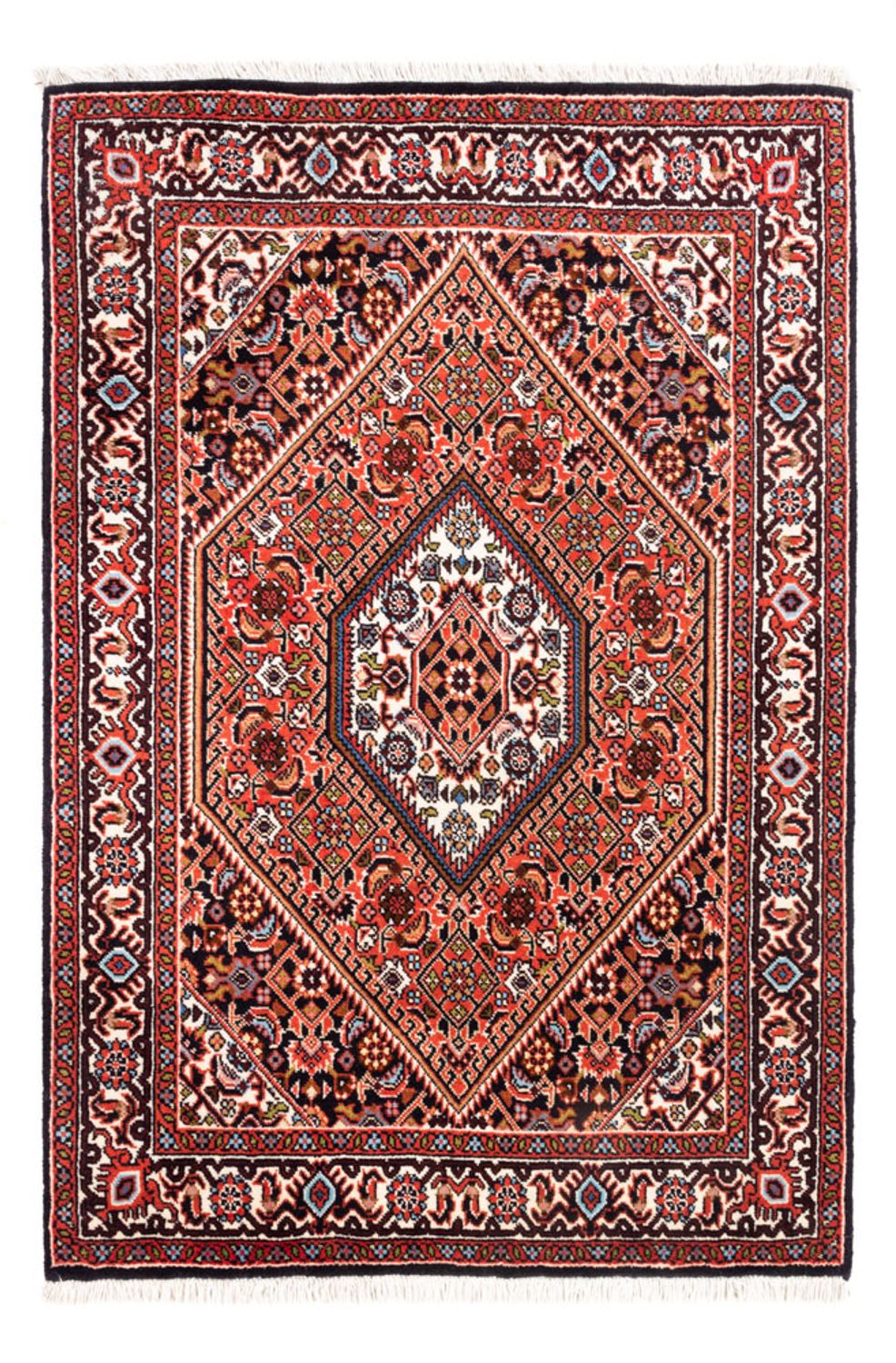 Perzisch tapijt - Bijar - Koninklijk - 105 x 73 cm - rood
