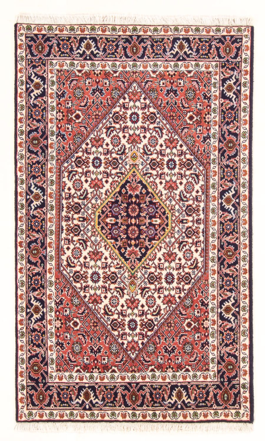 Perzisch tapijt - Bijar - Koninklijk - 138 x 84 cm - beige