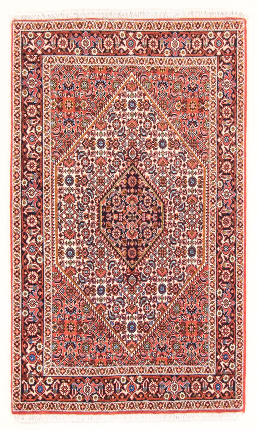 Perzisch tapijt - Bijar - Koninklijk - 137 x 85 cm - rood