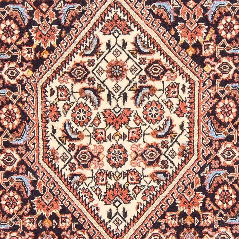 Perzisch tapijt - Bijar - Koninklijk - 136 x 83 cm - donkerblauw