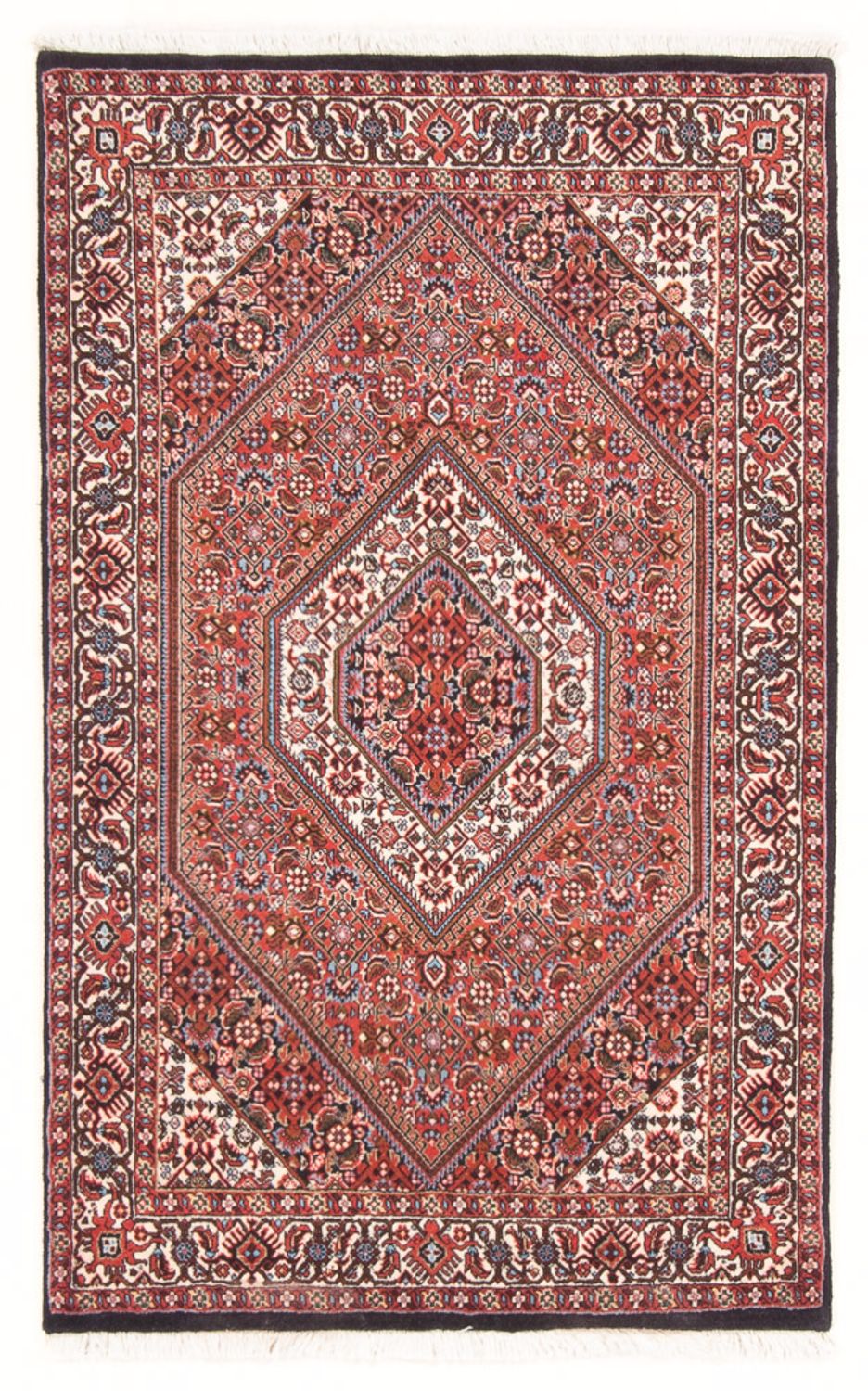 Perzisch tapijt - Bijar - Koninklijk - 134 x 88 cm - rood