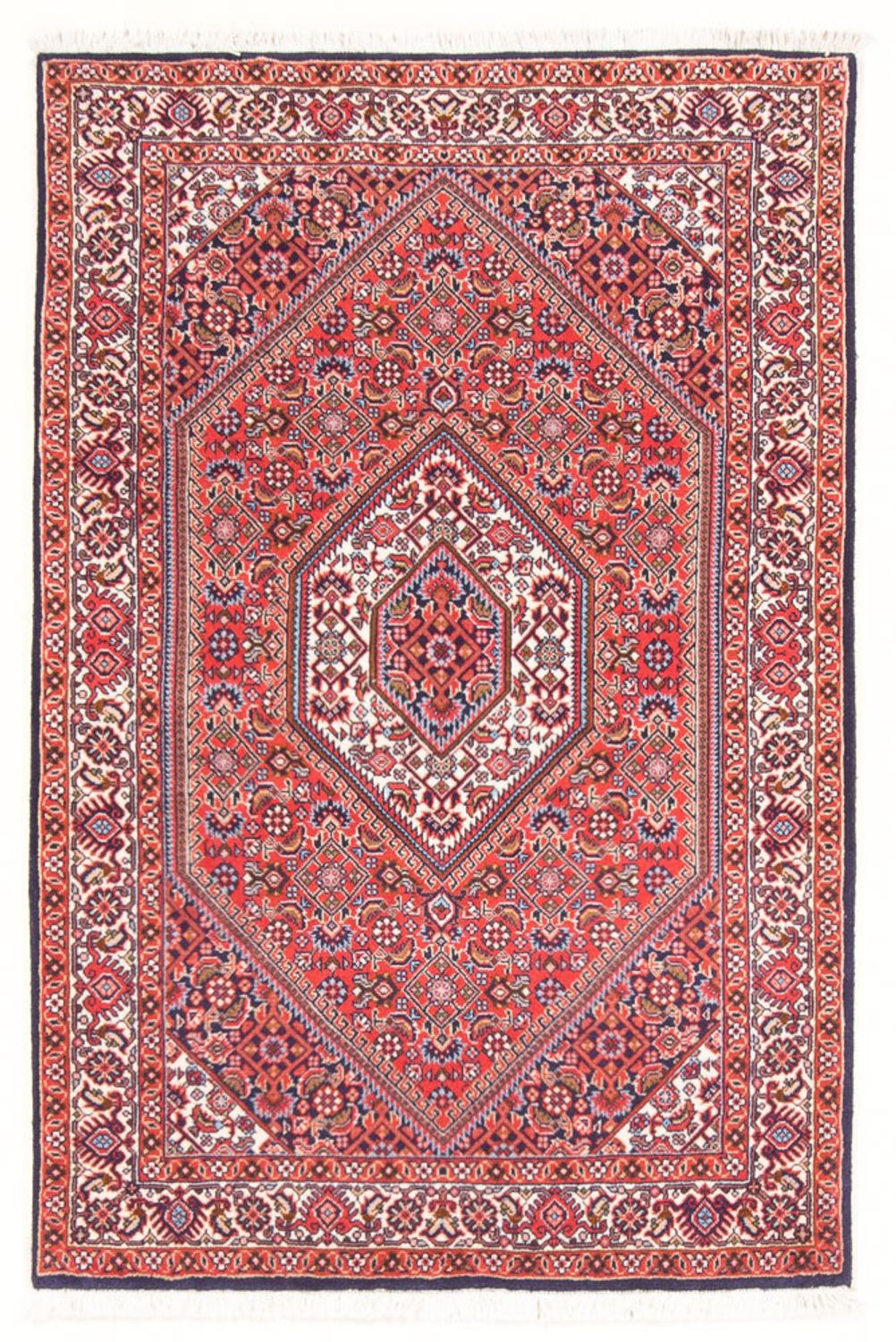 Perzisch tapijt - Bijar - Koninklijk - 130 x 86 cm - rood