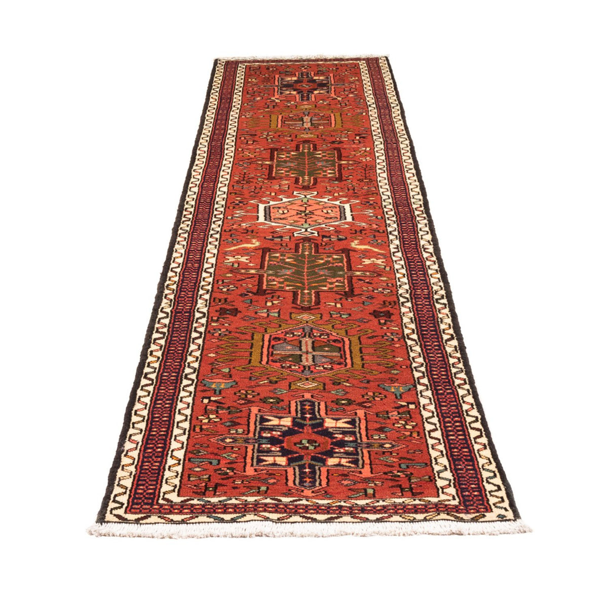 Loper Perzisch Tapijt - Nomadisch - 303 x 70 cm - rood