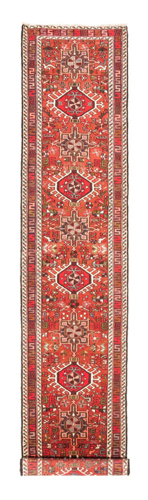 Loper Perzisch Tapijt - Nomadisch - 388 x 80 cm - rood