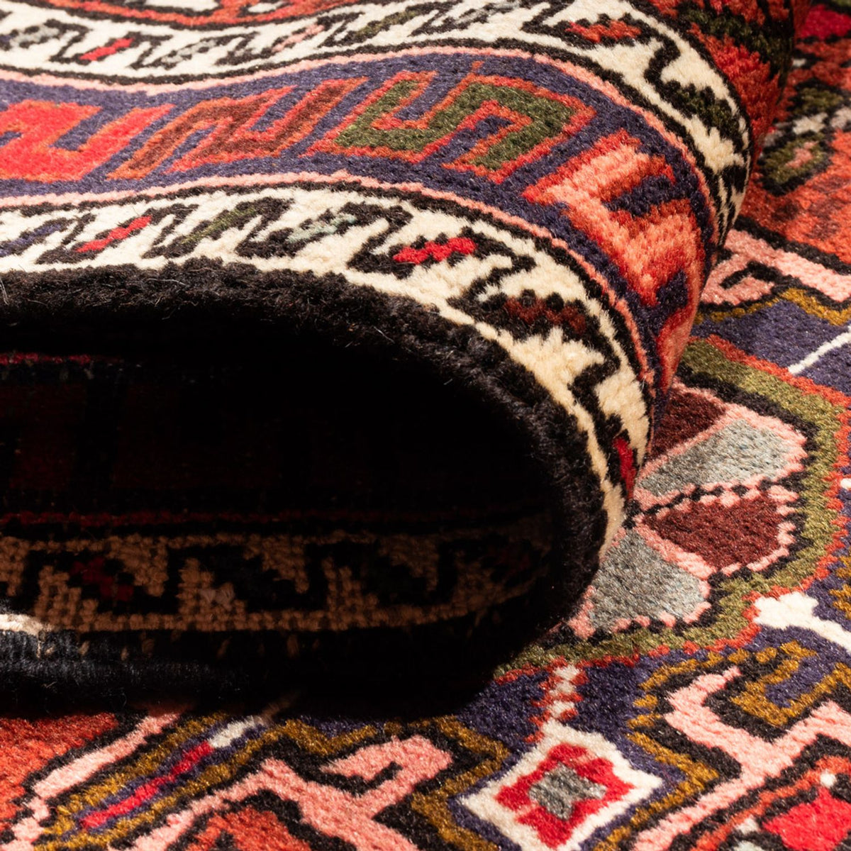 Loper Perzisch Tapijt - Nomadisch - 388 x 80 cm - rood