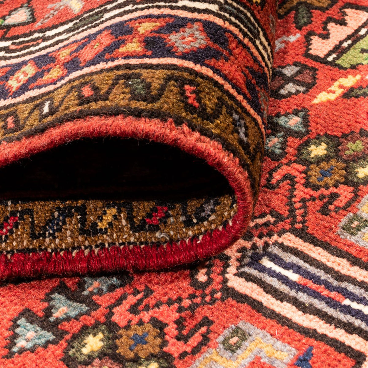 Loper Perzisch Tapijt - Nomadisch - 380 x 74 cm - rood