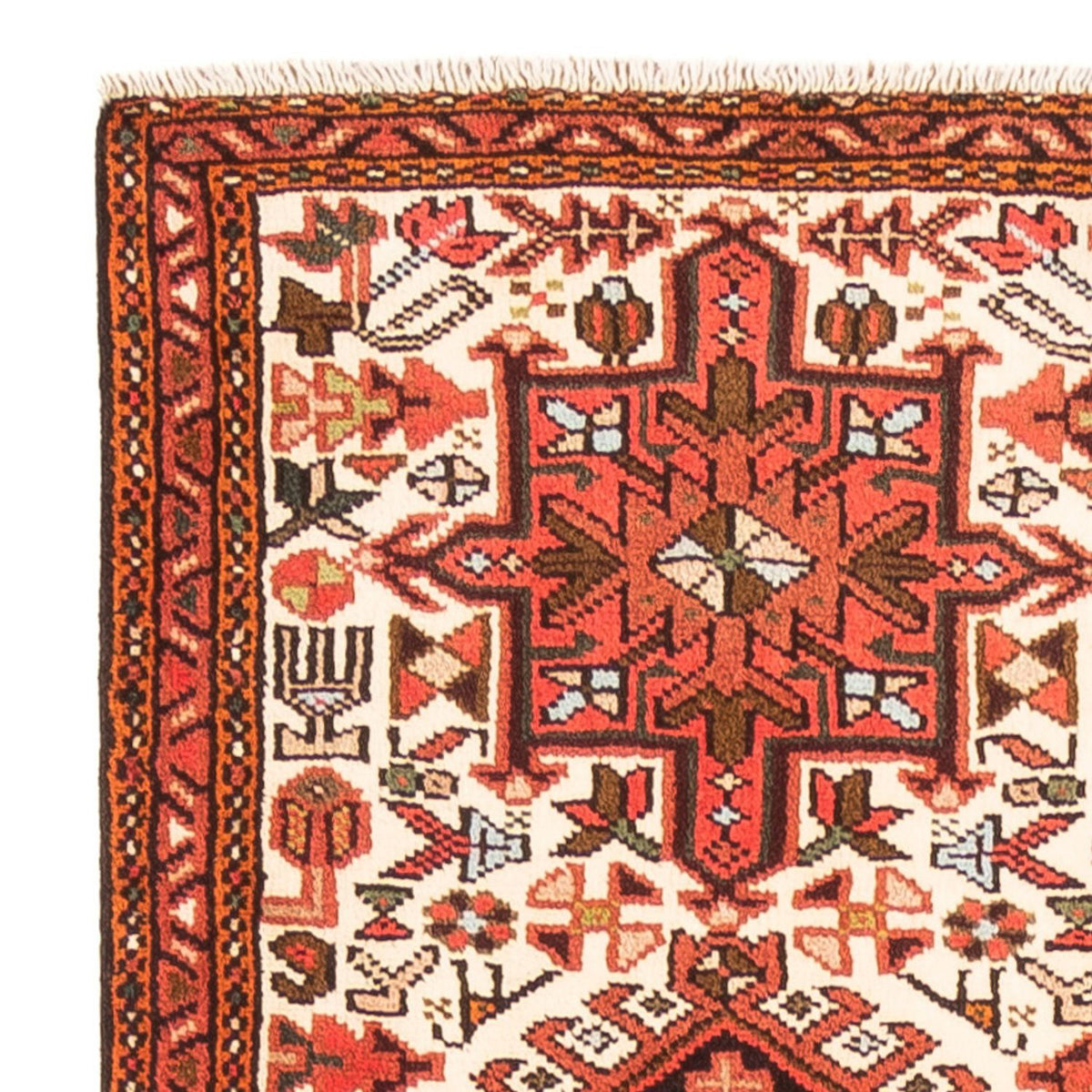 Loper Perzisch Tapijt - Nomadisch - 383 x 71 cm - rood