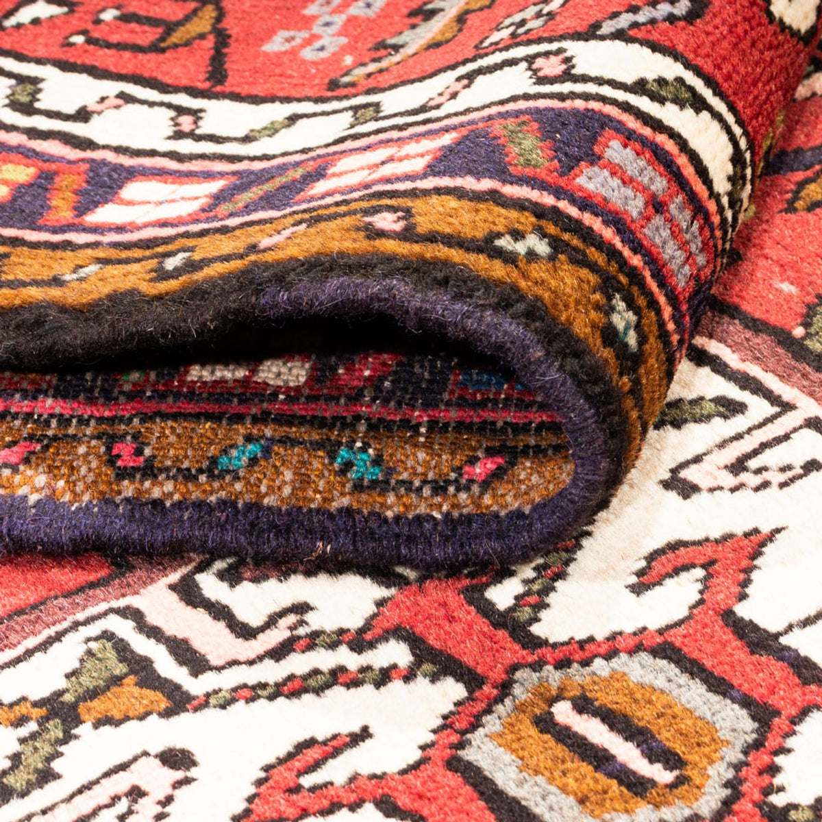 Loper Perzisch Tapijt - Nomadisch - 390 x 70 cm - rood