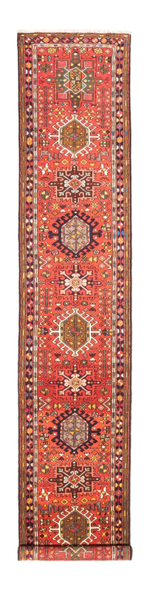 Loper Perzisch Tapijt - Nomadisch - 390 x 70 cm - rood