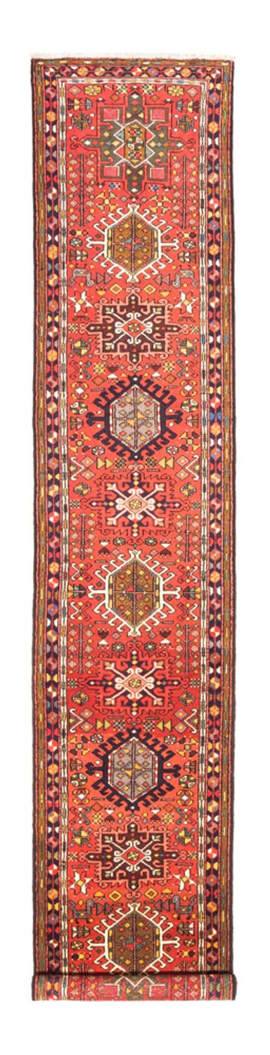 Loper Perzisch Tapijt - Nomadisch - 390 x 70 cm - rood