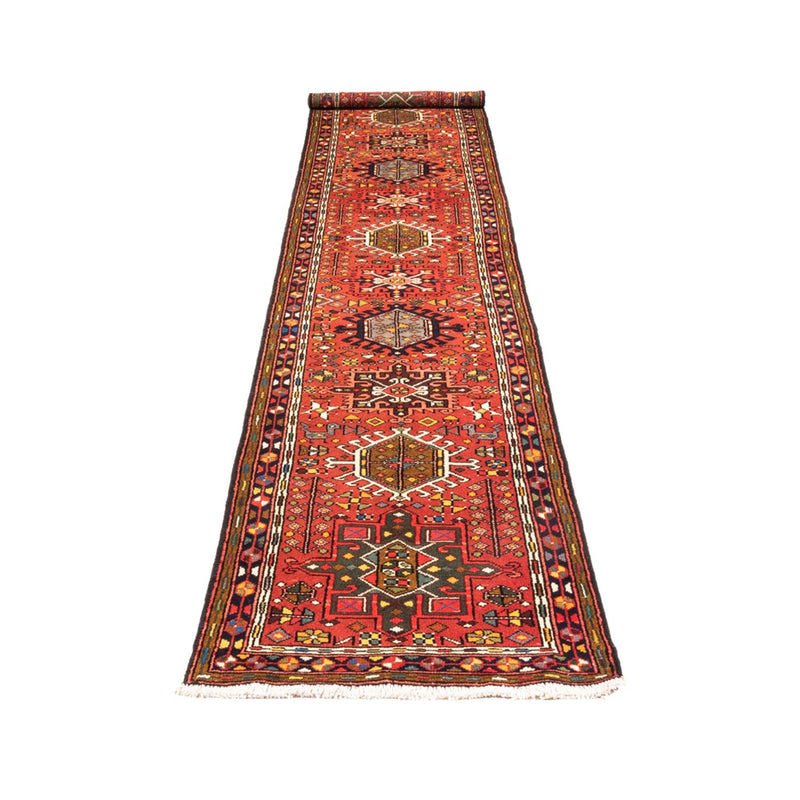Loper Perzisch Tapijt - Nomadisch - 390 x 70 cm - rood