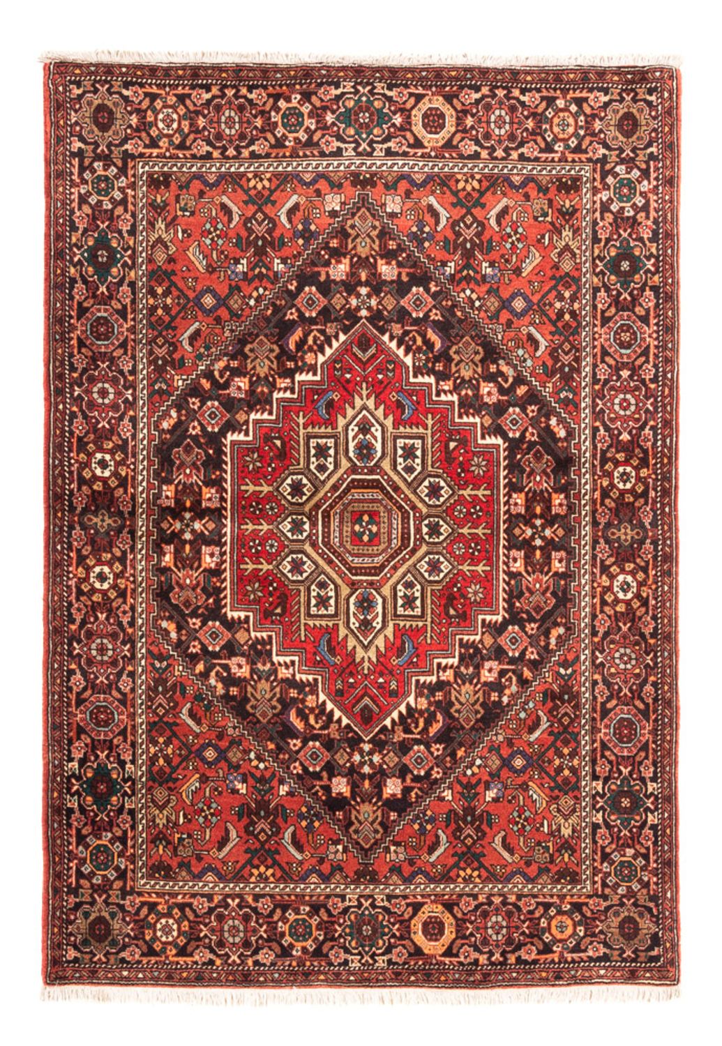 Perzisch Tapijt - Nomadisch - 140 x 102 cm - donkerblauw