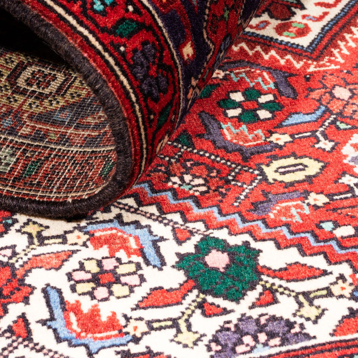 Perzisch Tapijt - Nomadisch - 144 x 110 cm - rood