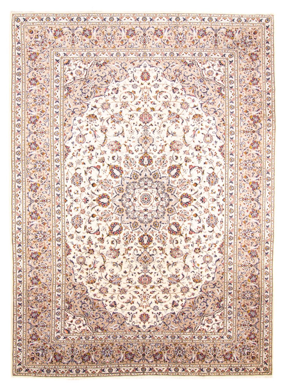 Perzisch tapijt - Keshan - 356 x 251 cm - crème