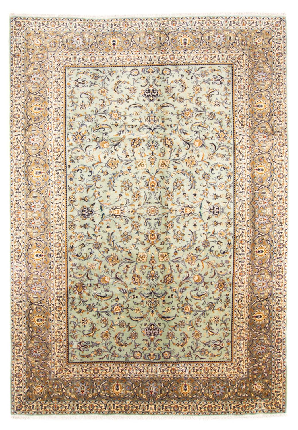 Perzisch tapijt - Keshan - 356 x 265 cm - beige