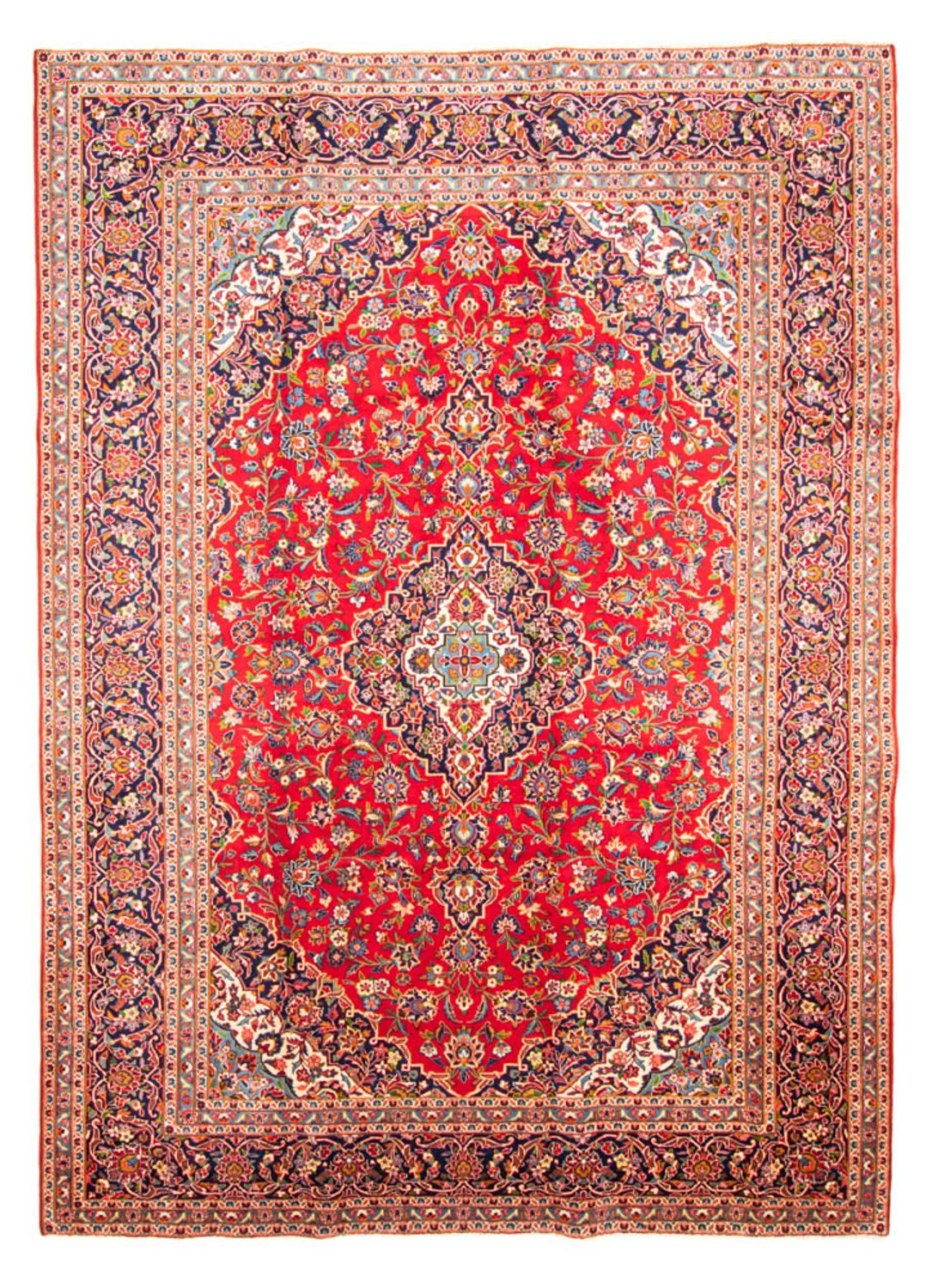Perzisch tapijt - Keshan - 377 x 269 cm - rood