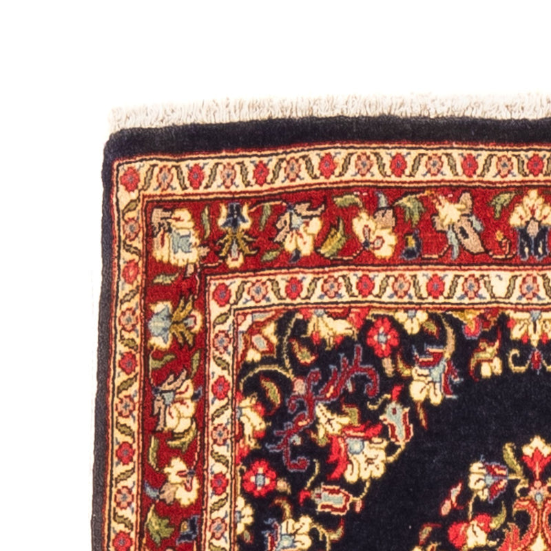 Loper Perzisch tapijt - Ghom - 217 x 63 cm - donkerblauw