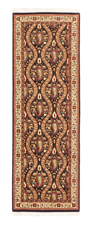 Loper Perzisch tapijt - Ghom - 160 x 53 cm - donkerblauw