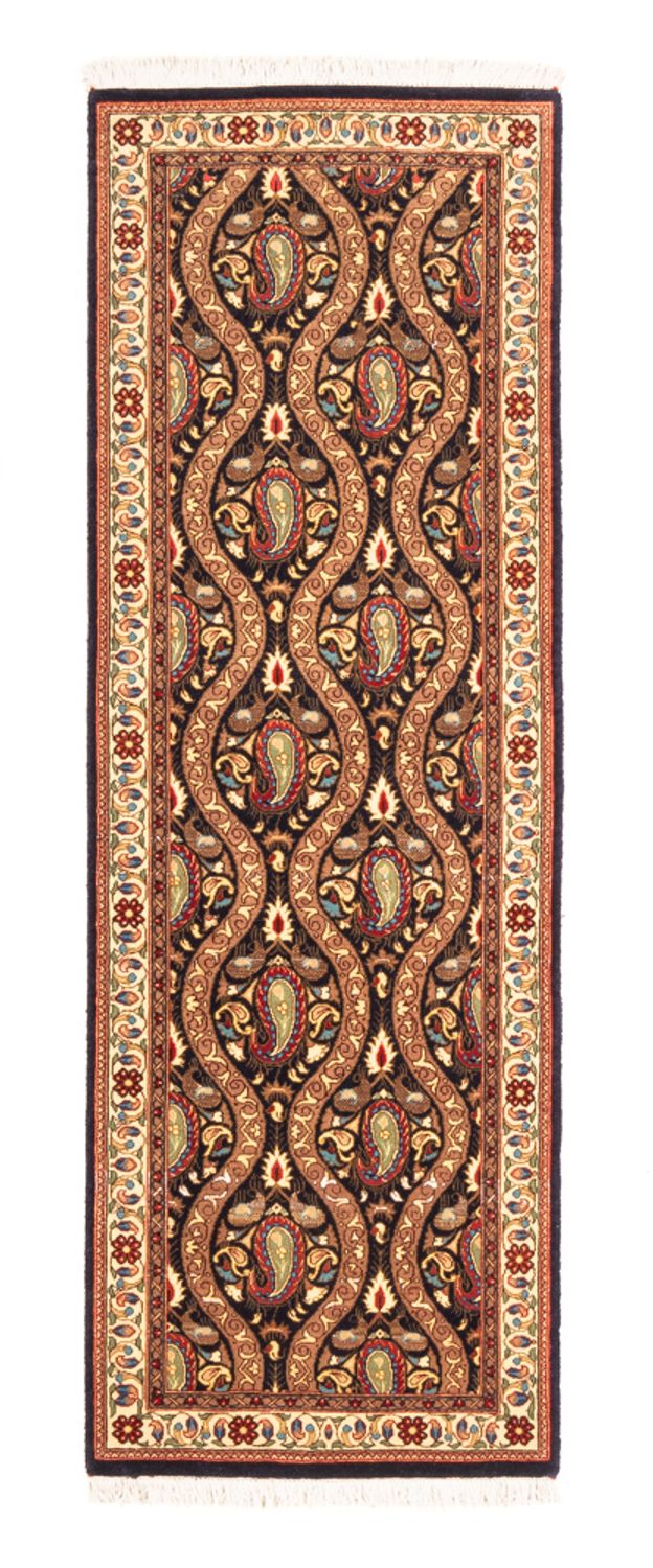 Loper Perzisch tapijt - Ghom - 160 x 53 cm - donkerblauw