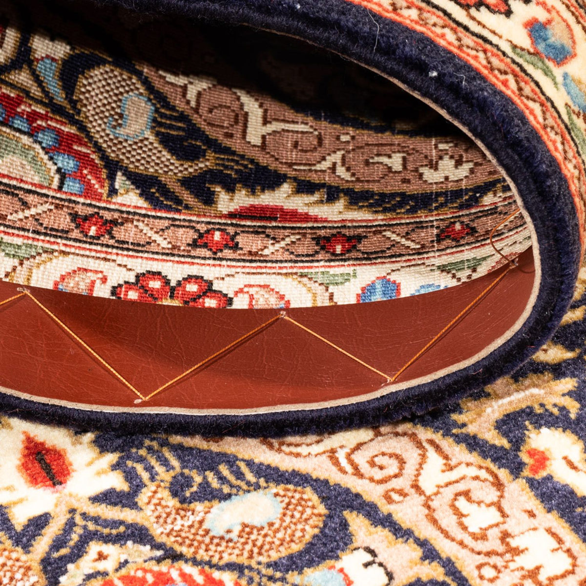 Loper Perzisch tapijt - Ghom - 160 x 53 cm - donkerblauw