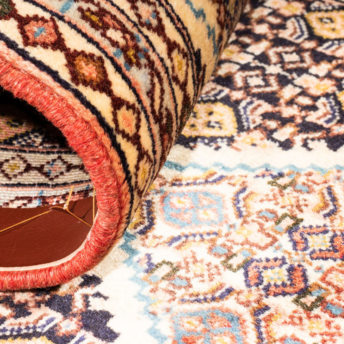 Loper Perzisch tapijt - Klassiek - 213 x 60 cm - donker beige