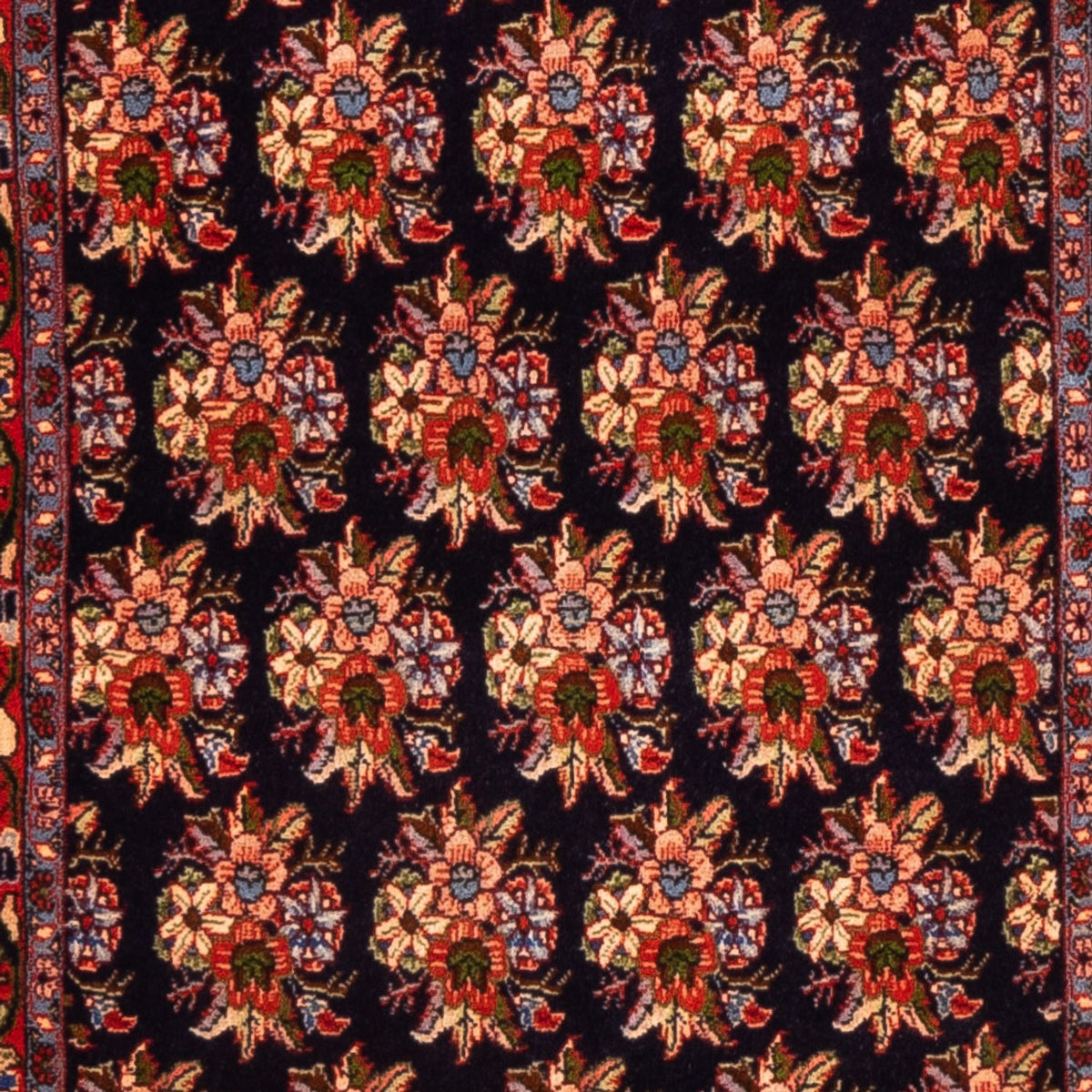 Loper Perzisch tapijt - Bijar - 204 x 73 cm - donkerblauw