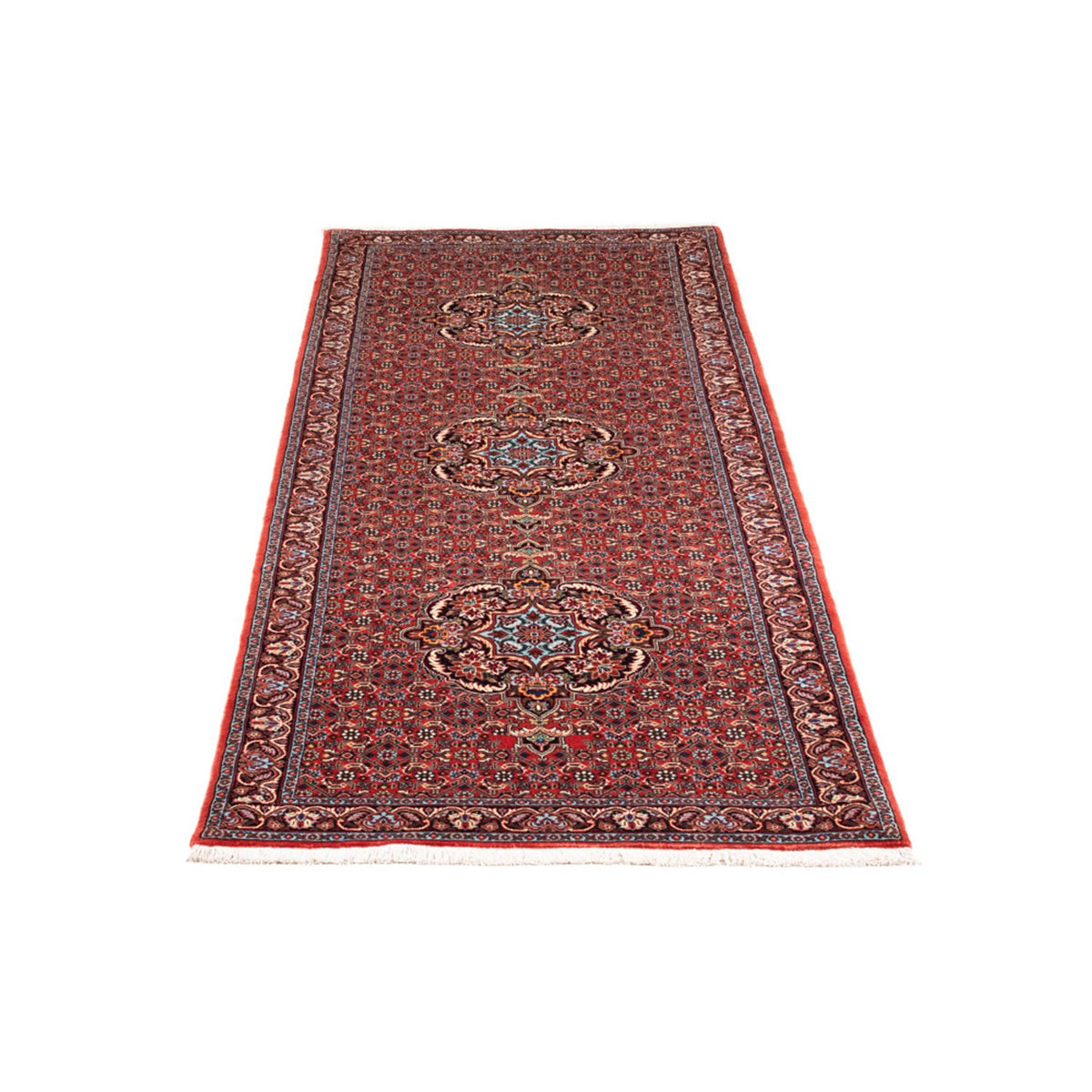 Loper Perzisch tapijt - Bijar - 226 x 75 cm - rood