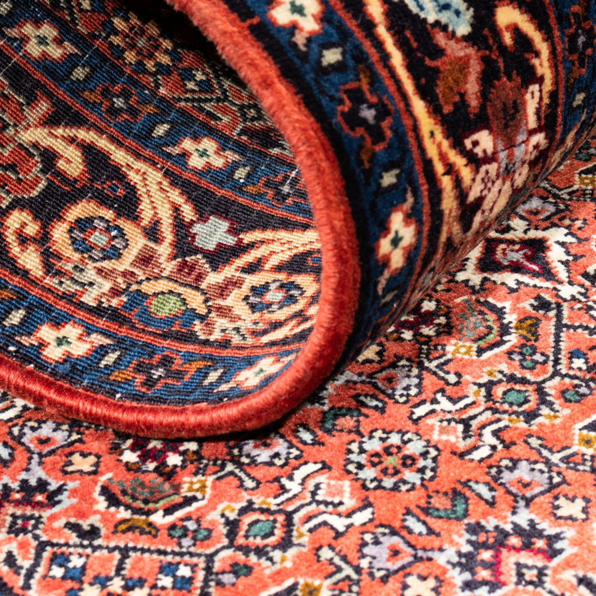 Loper Perzisch tapijt - Bijar - 214 x 62 cm - rood