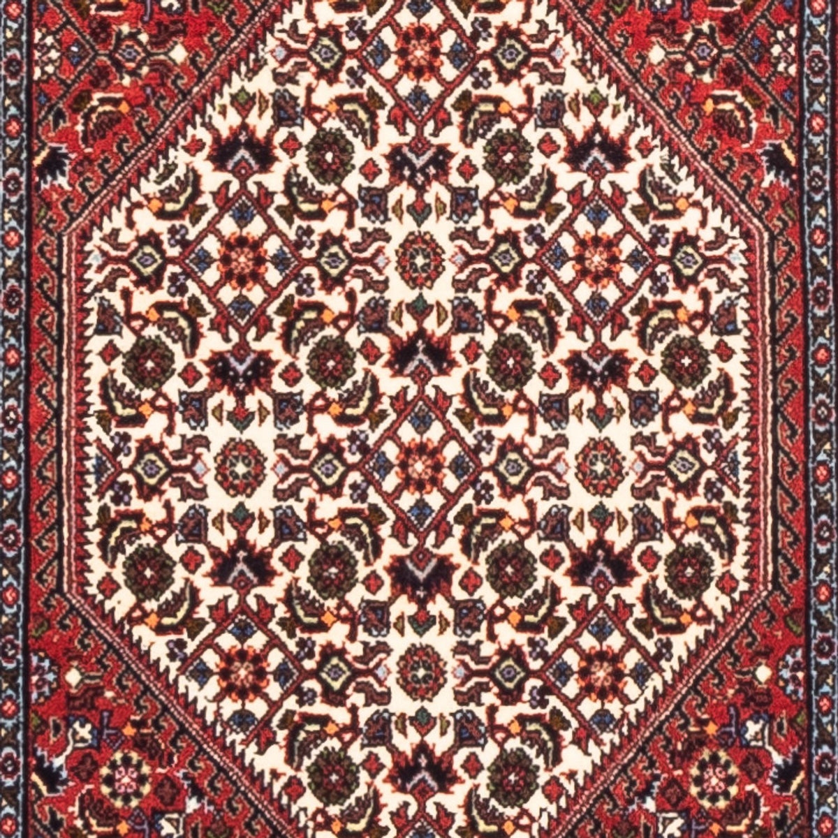 Loper Perzisch tapijt - Bijar - 228 x 61 cm - rood