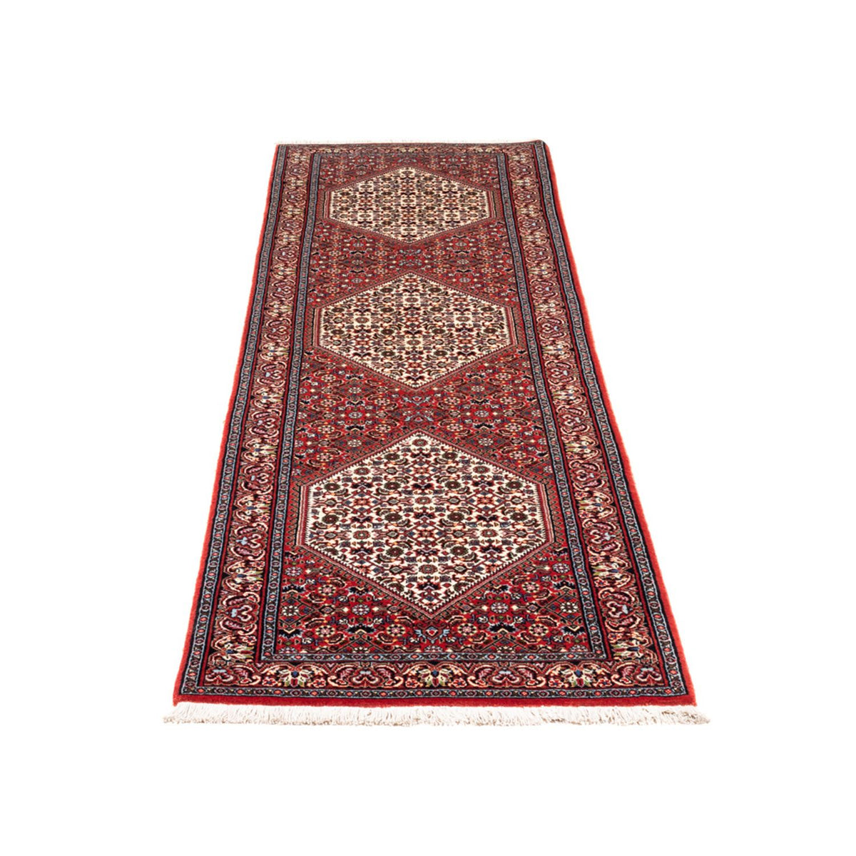 Loper Perzisch tapijt - Bijar - 228 x 61 cm - rood