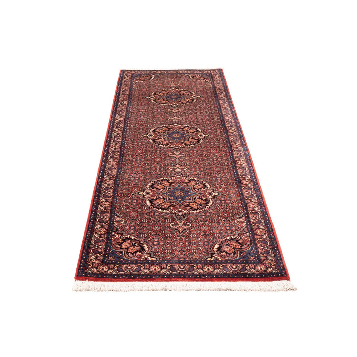 Loper Perzisch tapijt - Bijar - 238 x 73 cm - rood