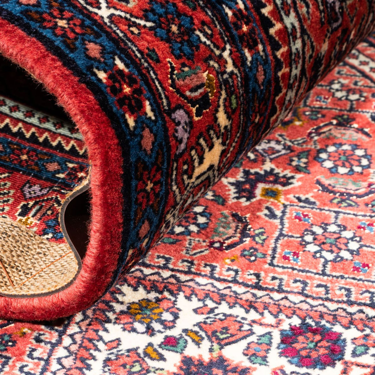 Loper Perzisch tapijt - Bijar - 226 x 77 cm - rood